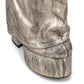 <tc>Women's Silver Pocket Platform Chunky Heel Fold-over Knee High Boots</tc>