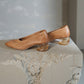 <tc>Women's Soft Leaather Vintage Clear Chunky Heel Pumps</tc>