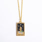 star tarot pendant vintage necklace