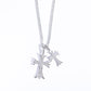 Stainless Steel Cross Pendant Necklace Retro Chain Necklace