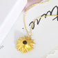 gold sunflower necklace