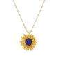 gold sunflower necklace