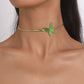 Green Butterfly Sweet Choker Chain Necklace