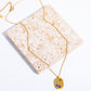 Irregular Rectangle Color Rhinestone Star Vintage Necklace