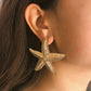 Metallic Big Starfish Ear Stud Fashion Jewelry