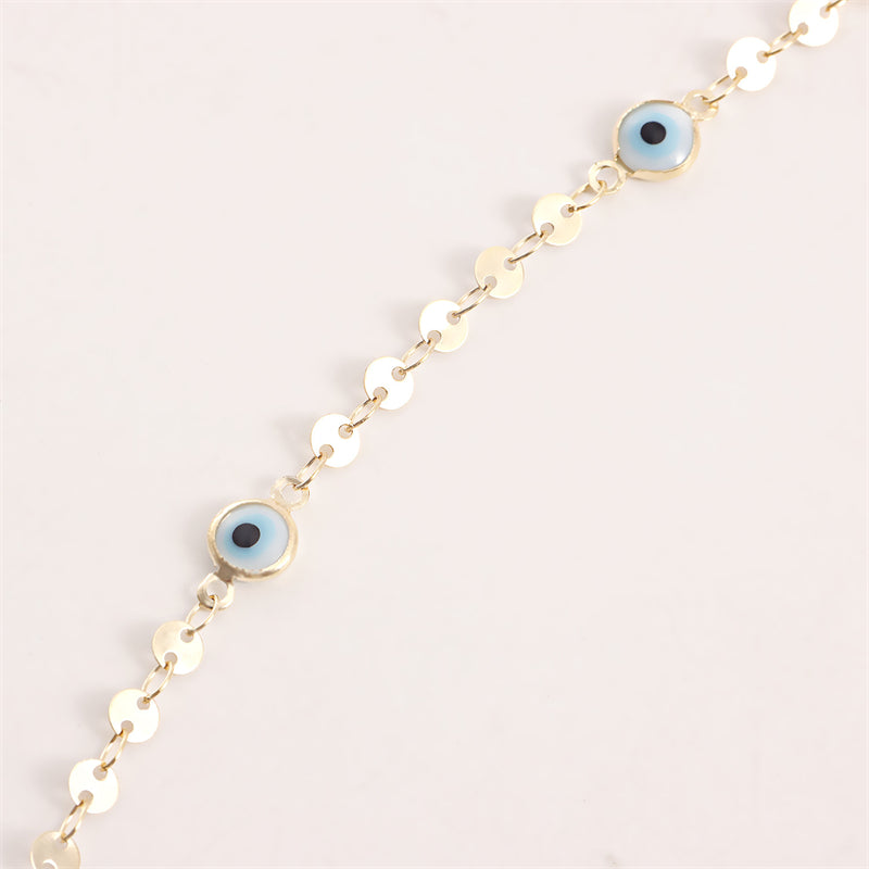 Multi Layer Demon Eye Clavicle Chain Necklace Lucky Jewelry