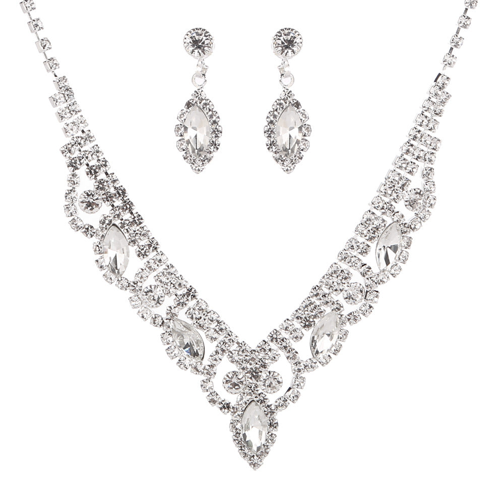 necklace earrings set bridal jewelry