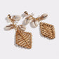 rattan shell boho earrings