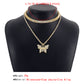 Sweet Fashion Choker Rhinestone Butterfly Elegant Retro Multilayer Necklace