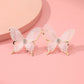 White mesh butterfly earrings