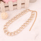 Women's Champagne Vintage Y2K Punk Chunky Chain Necklace