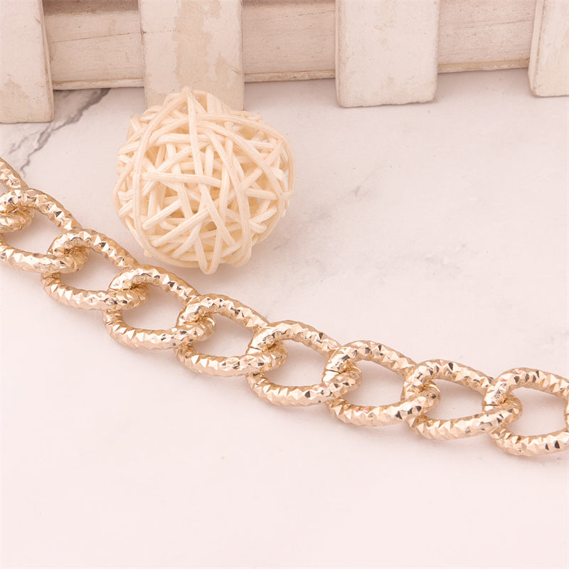 Women's Champagne Vintage Y2K Punk Chunky Chain Necklace