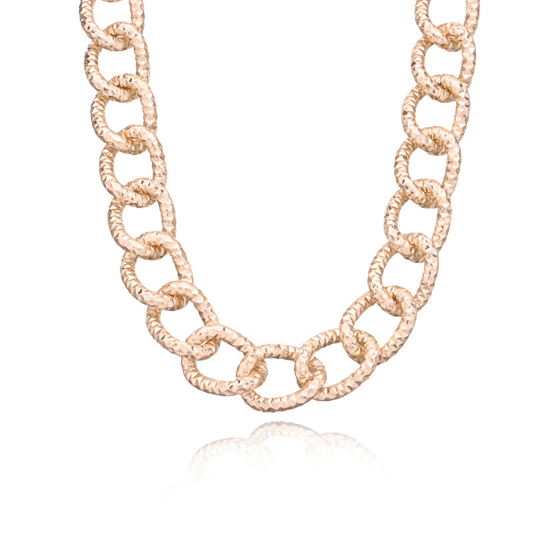 Women's Champagne Vintage Y2K Punk Chunky Chain Necklace