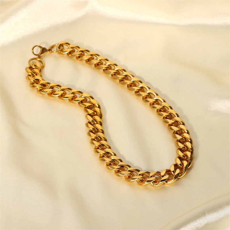 Women's Golden Chunky Chain Necklace