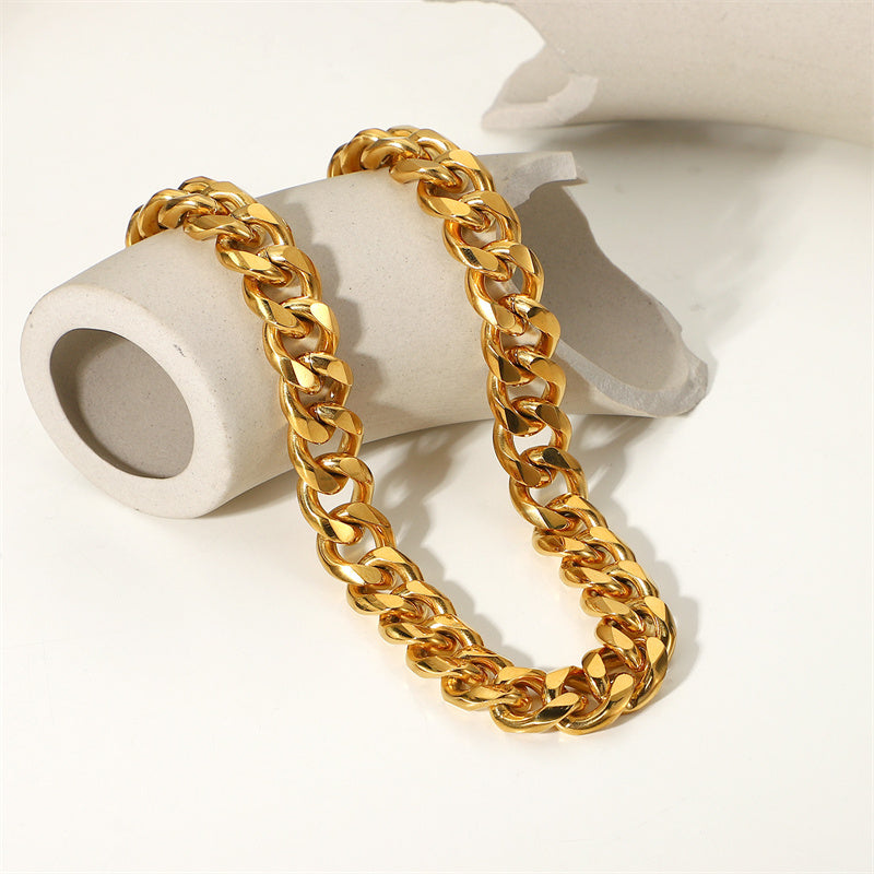 Women's Golden Chunky Chain Necklace