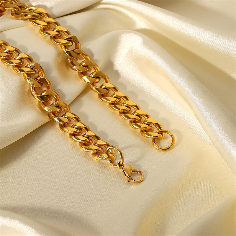 Women's Golden Chunky Chain Necklace