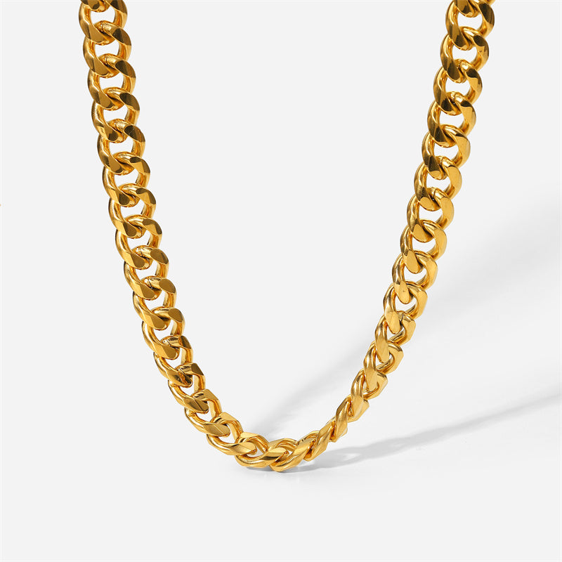 Women's Golden Chunky Chain Necklace