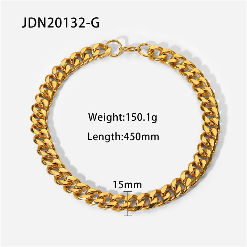 Women's Golden Chunky Chain Necklace