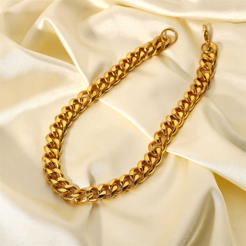 Women's Golden Chunky Chain Necklace