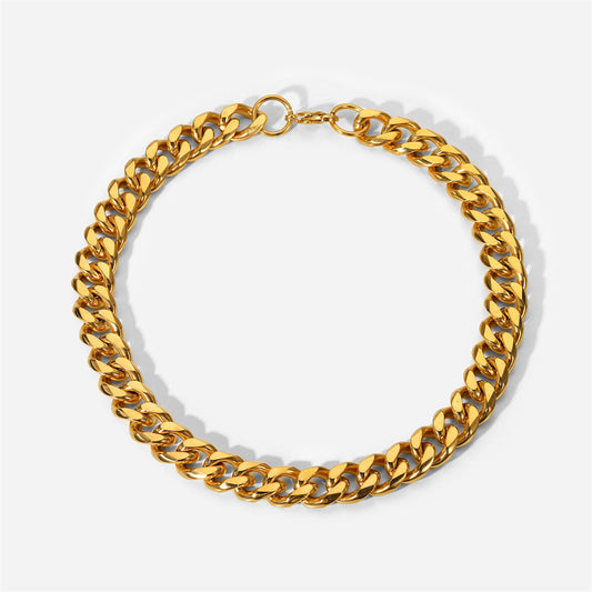 Women's Golden Chunky Chain Necklace