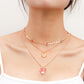 Multi Layer Demon Eye Clavicle Chain Necklace Lucky Jewelry